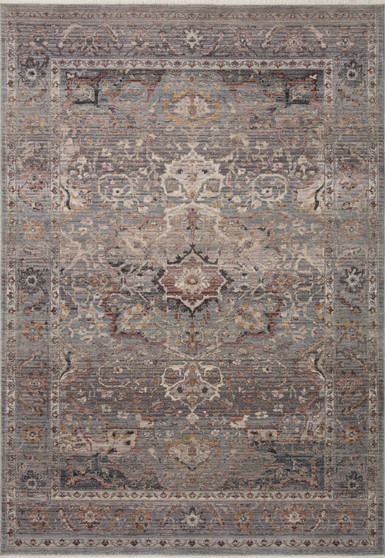 Loloi Lyra Sky  Multi 18 x 18 Sample Rug