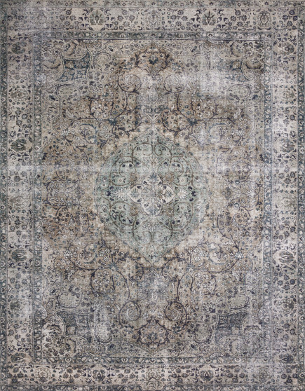 Loloi II Layla Taupe  Stone 18 x 18 Sample Rug
