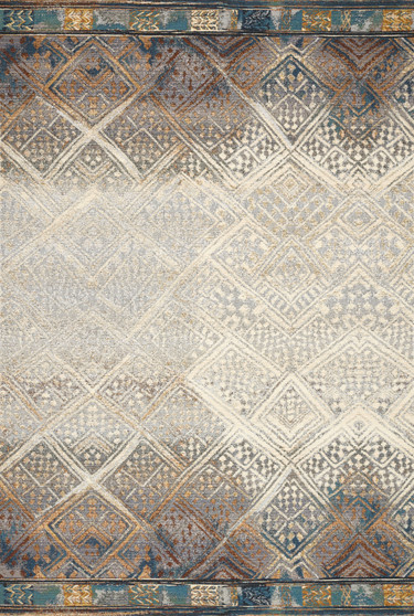 Loloi Mika Ivory  Mediterranean 18 x 18 Sample Rug