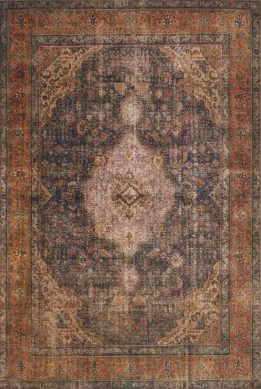 Loloi II Loren Plum  Multi 18 x 18 Sample Rug