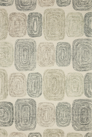 Loloi Milo Dk. Grey  Neutral 18 x 18 Sample Rug