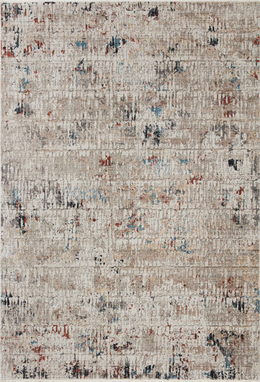 Loloi Leigh Ivory  Multi 18 x 18 Sample Rug