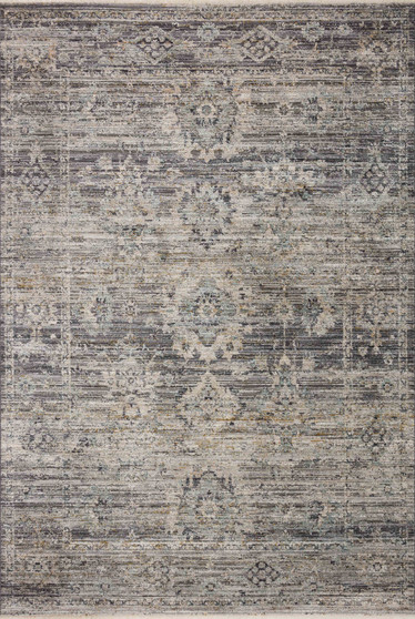 Jean Stoffer x Loloi Katherine Graphite  Jade 18 x 18 Sample Rug