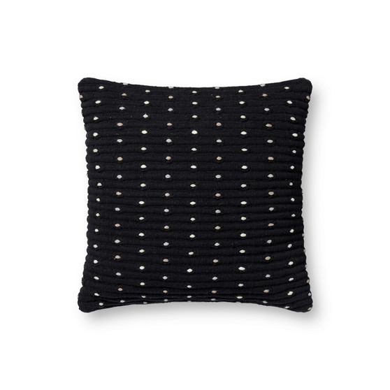 Loloi II PLL0118 Black 18 x 18 Cover Only Pillow