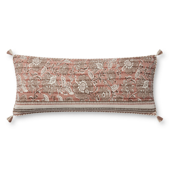 Loloi PLL0112 Rose  Ivory 13 x 35 Cover Only Pillow