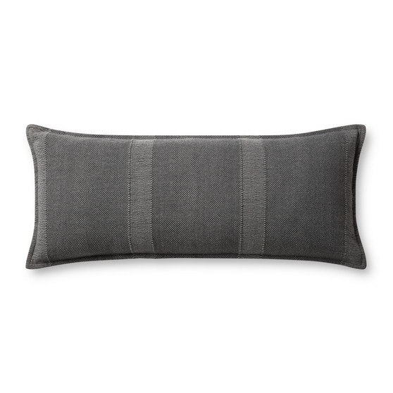 Angela Rose x Loloi Nadine PAR0021 Slate 13 x 35 Cover Only Pillow