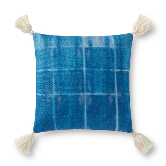 Loloi P0922 Blue 18 x 18 Cover Only Pillow