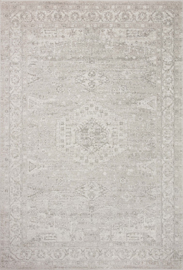 Loloi II Odette Silver  Ivory 18 x 18 Sample Rug