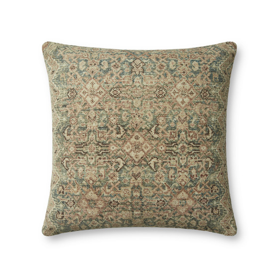 Angela Rose x Loloi Cove Navy  Natural 18 x 18 Cover Only Pillow
