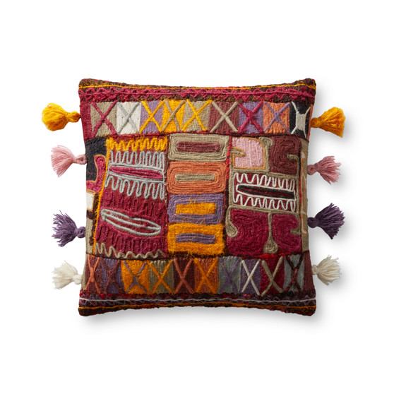 Loloi II P0970 Multi 18 x 18 Cover Only Pillow