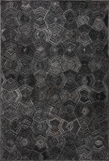 Loloi Prescott Charcoal 18 x 18 Sample Rug