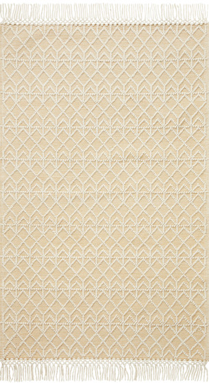 Loloi II Noelle Ivory  Gold 18 x 18 Sample Rug