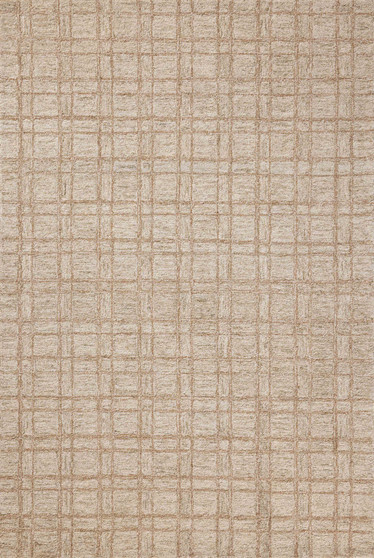 Chris Loves Julia x Loloi Polly Khaki  Sand 18 x 18 Sample Rug