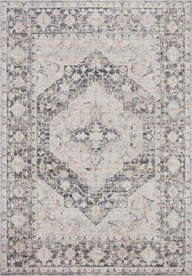 Loloi II Monroe Charcoal  Multi 18 x 18 Sample Rug