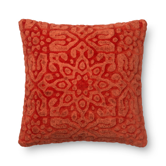 Loloi GPI09 Chili 22 x 22 Cover wPoly Pillow