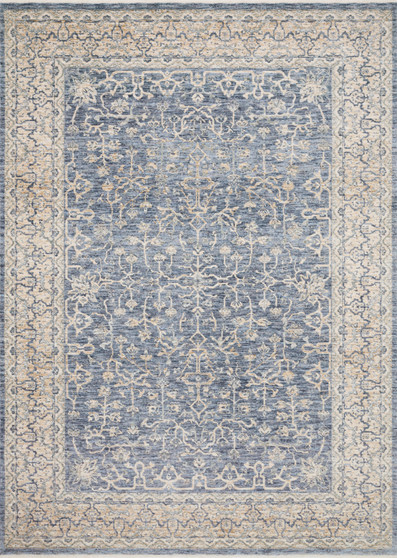 Loloi Pandora Dark Blue  Ivory 18 x 18 Sample Rug