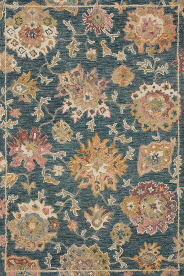Loloi Padma Navy  Multi 18 x 18 Sample Rug