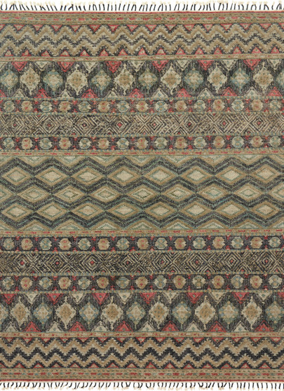 Loloi Owen Indigo  Sage 18 x 18 Sample Rug