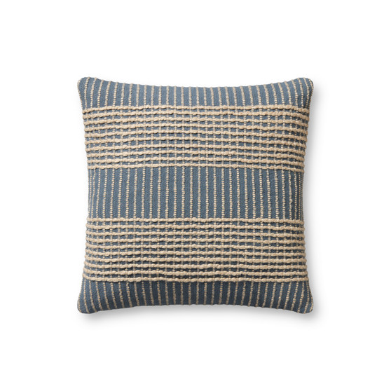 Angela Rose x Loloi Sophia PAR0017 Blue 18 x 18 Cover wPoly Pillow