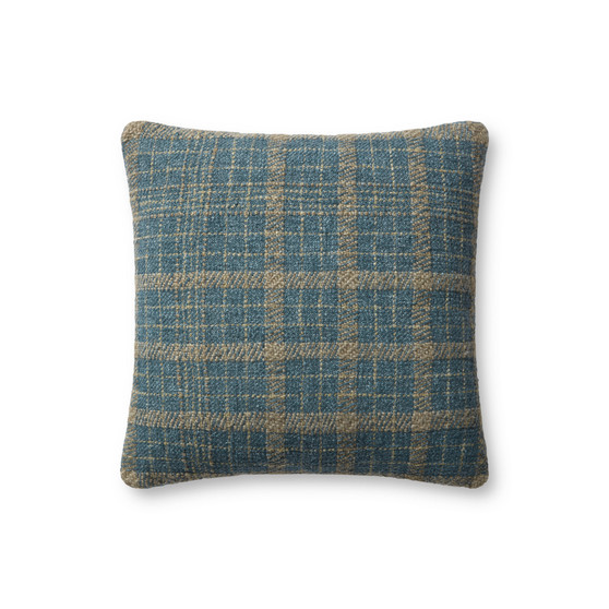 Chris Loves Julia x Loloi Earl Teal  Green 18 x 18 Cover wPoly Pillow
