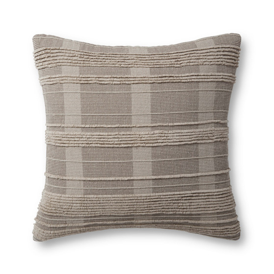 Jean Stoffer x Loloi Marjorie Stone 22 x 22 Cover wPoly Pillow