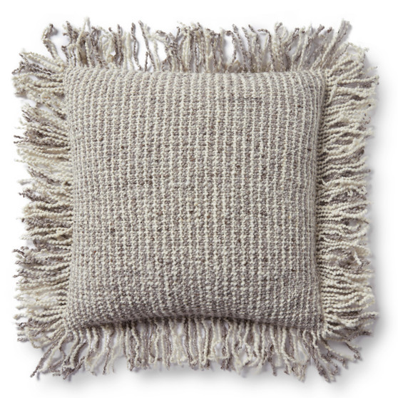 Loloi PLL0033 Ivory  Beige 22 x 22 Cover wPoly Pillow