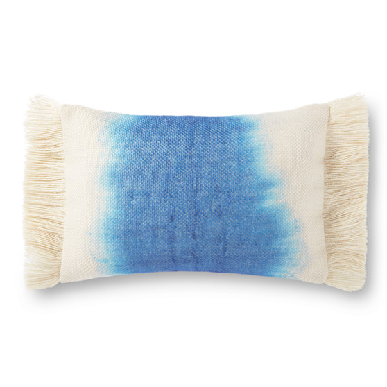 Loloi P0923 Blue 13 x 21 Cover wPoly Pillow