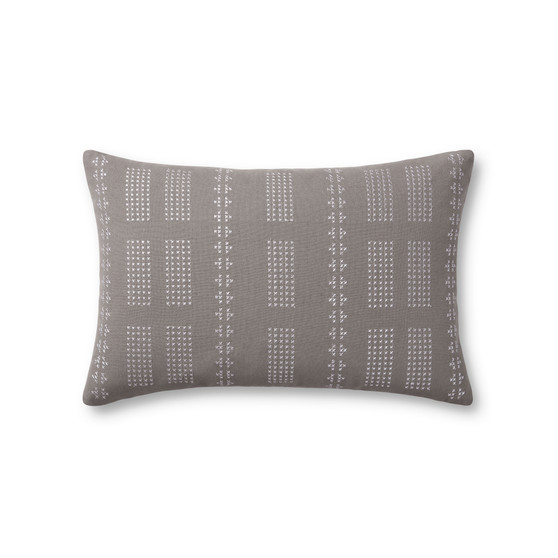 Jean Stoffer x Loloi William Grey 13 x 21 Cover wPoly Pillow