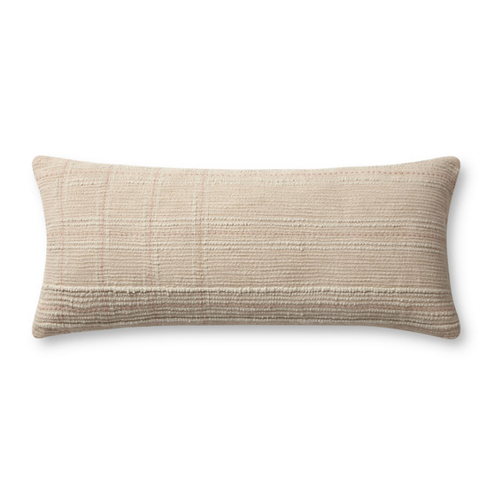 Angela Rose x Loloi Calista PAR0019 Ivory  Blush 13 x 35 Cover wPoly Pillow