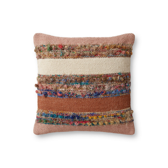 Loloi PLL0075 Multi 18 x 18 Cover wPoly Pillow