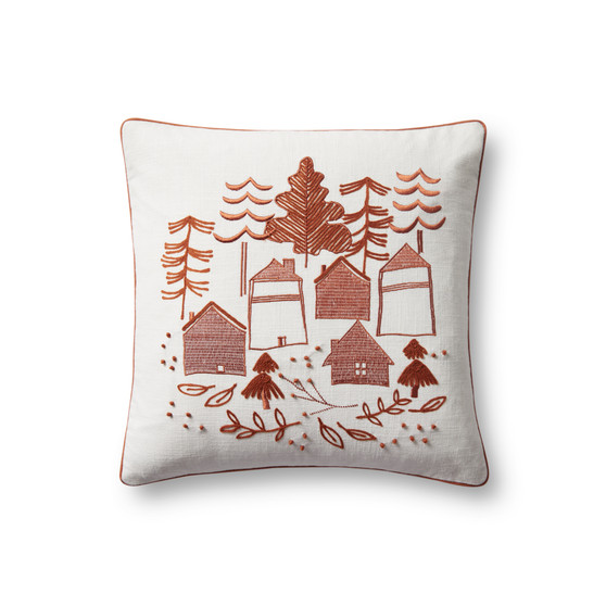 Loloi PLL0028 Spice 18 x 18 Cover wPoly Pillow