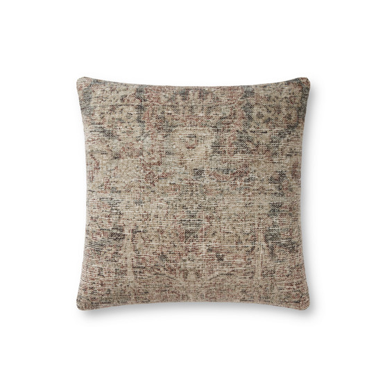 Loloi Beige  Multi 18 x 18 Cover wPoly Pillow (1)