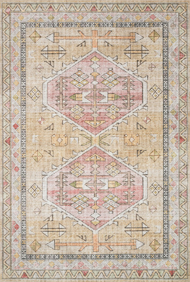 Loloi II Skye Gold  Blush 18 x 18 Sample Rug