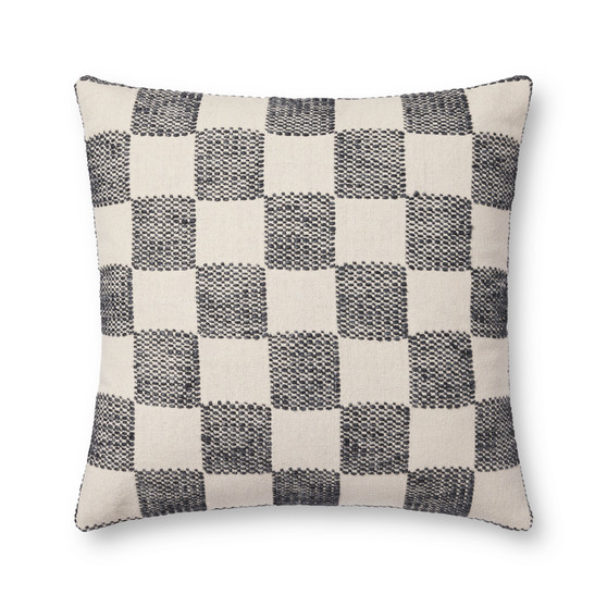Loloi II PLL0123 Black 22 x 22 Cover wPoly Pillow