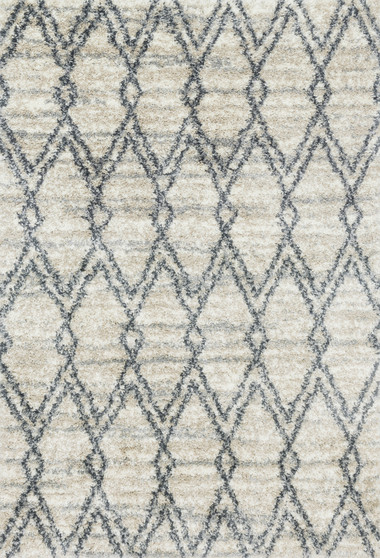 Loloi Quincy Sand  Graphite 18 x 18 Sample Rug