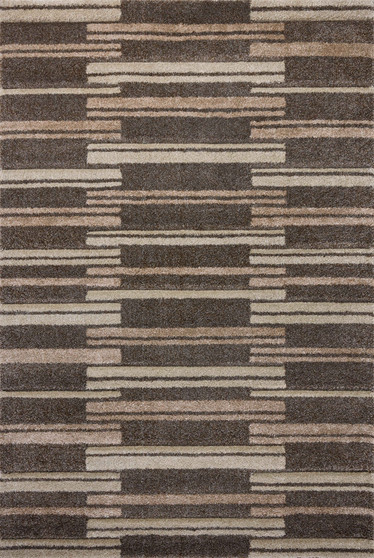 Loloi Silas Mocha  Champagne 18 x 18 Sample Rug