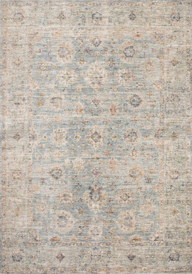 Loloi Revere Light Blue  Multi 18 x 18 Sample Rug