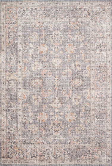 Loloi II Skye Grey  Apricot 18 x 18 Sample Rug