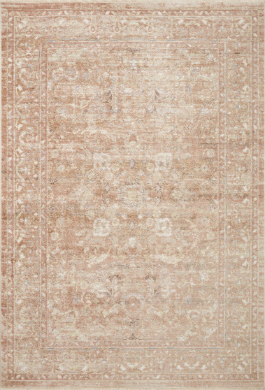 Loloi Sonnet Terracotta  Natural 18 x 18Sample Rug