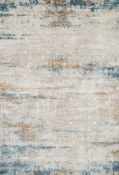 Loloi Sienne Ivory  Azure 18 x 18 Sample Rug