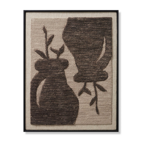 Loloi Ventura Grey  Beige 2-11 x 3-9 Wall Art