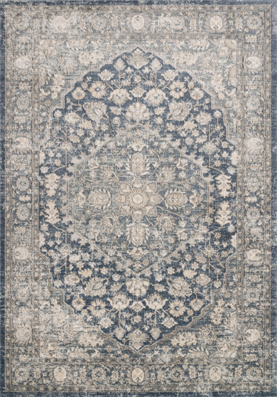 Loloi II Teagan Denim  Mist 18 x 18 Sample Rug