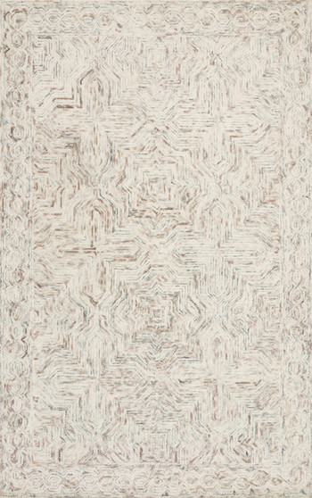 Loloi II Ziva Neutral 18 x 18 Sample Rug