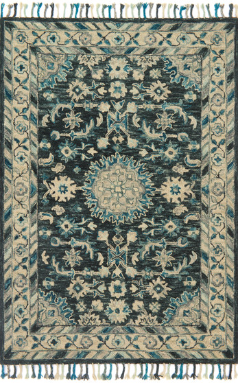 Loloi Zharah Teal  Grey 18 x 18 Sample Rug