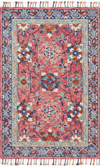 Loloi Zharah Rose  Denim 18 x 18 Sample Rug