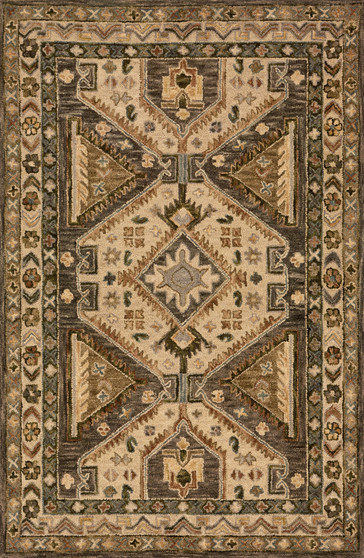 Loloi Victoria Walnut  Beige 18 x 18 Sample Rug
