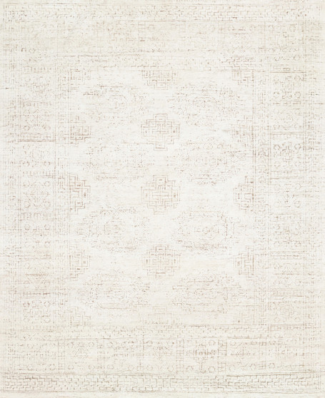 Loloi Vestige White  Natural 18 x 18 Sample Rug