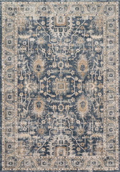 Loloi II Teagan Denim  Pebble 18 x 18 Sample Rug