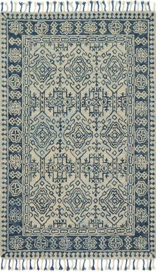 Loloi Zharah Mist  Blue 18 x 18 Sample Rug