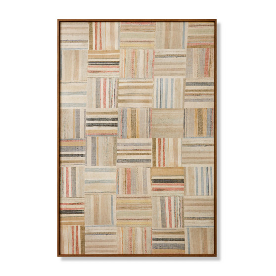 Loloi Parquet Multi  Beige 5-1 x 3-5 Wall Art